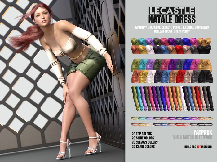 [LECASTLE] Natale Dress FATPACK - Original Mesh 3999