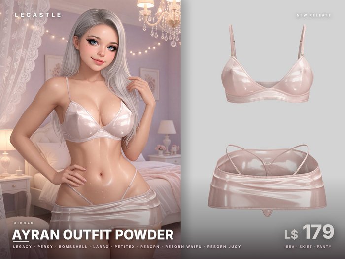 [LECASTLE] Ayran Outfit POWDER • Legacy • LaraX • PetiteX • Reborn • Reborn Jucy