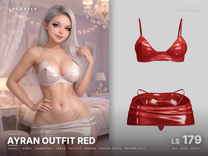 [LECASTLE] Ayran Outfit RED • Legacy • LaraX • PetiteX • Reborn • Reborn Jucy