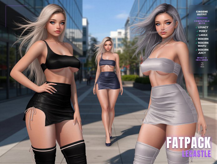 [LECASTLE] Cingene Outfit Fatpack • Legacy • Perky • LaraX • Reborn • Reborn Waifu • Reborn Juicy