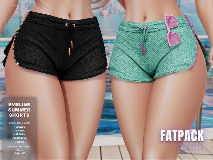 [LECASTLE] Emeline Summer Shorts - Legacy, LaraX, Maitreya, Reborn, Kupra, Erika 8760