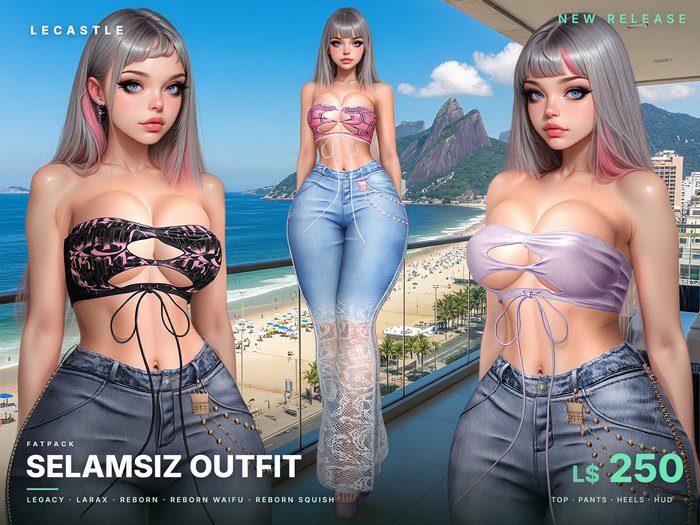 [LECASTLE] Selamsiz Outfit Fatpack • Legacy • LaraX • Reborn • Reborn Waifu • Reborn Squish