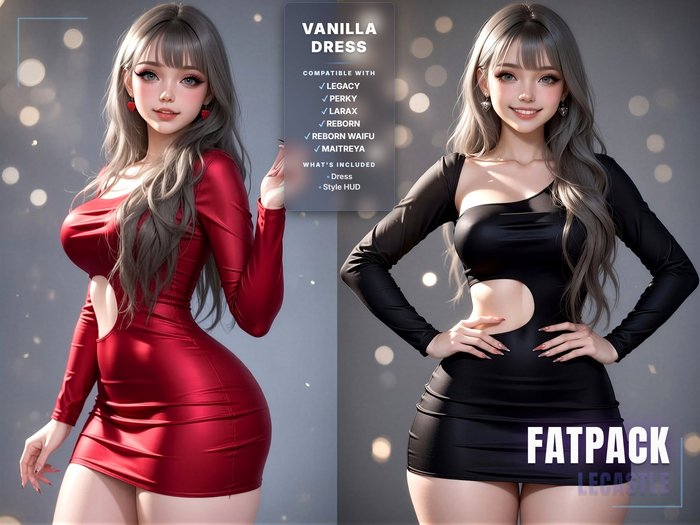 [LECASTLE] Vanilla Dress,Legacy,Perky,LaraX,Maitreya,Reborn,Waifus