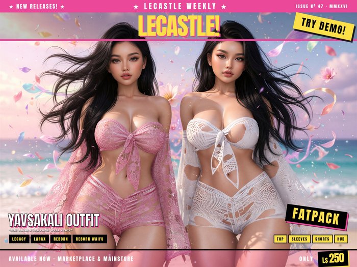 24Hr. SALE! - [LECASTLE] Yavsakali Outfit Fatpack • Legacy • LaraX • Reborn • Reborn Waifu