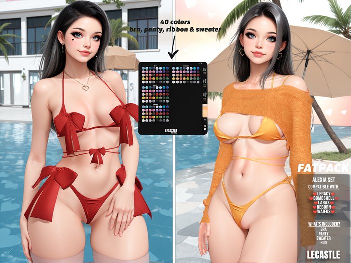 PROMO! - [LECASTLE] Alexia Set,Legacy,Bombshell,LaraX,Reborn,Waifu