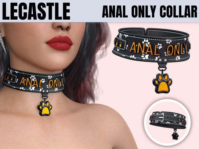 [LECASTLE] Anal Only Collar - Original Mesh Design - NEW! 6025