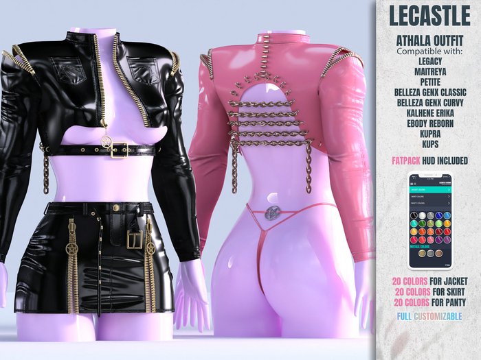 [LECASTLE] Athala Outfit - Legacy, Maitreya, GenX, Reborn, Kupra, Erika 4855