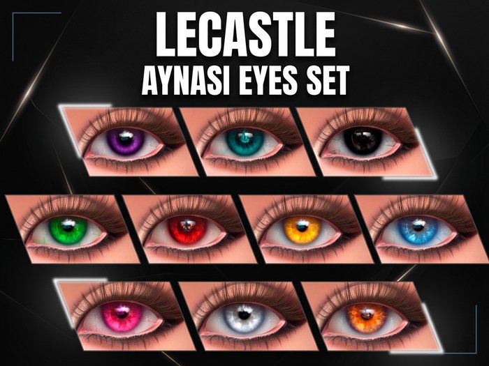 [LECASTLE] Aynasi Eyes Set • BOM • LeLutka Evo/EvoX • 10 Colors