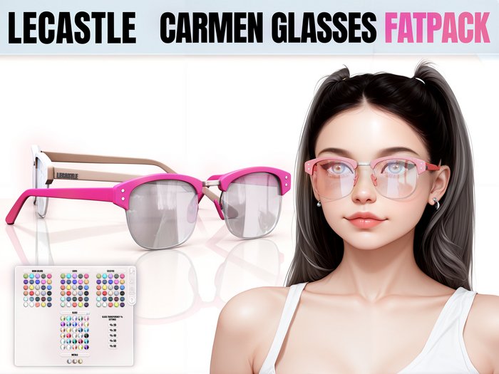 [LECASTLE] Carmen Glasses - Original Mesh Design - NEW! 1224