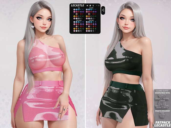 [LECASTLE] Clarie Outfit Fatpack • Legacy • Perky • LegacyPetite • LaraX • Petitex • Reborn • GenX Classic