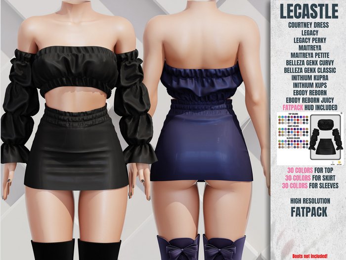 [LECASTLE] Courtney Outfit - Legacy, Maitreya, Petite, Perky, GenX, Classic, Curvy, Kupra, Kups 8853