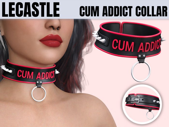 [LECASTLE] Cum Addict Collar - Original Mesh Design - NEW! 5998