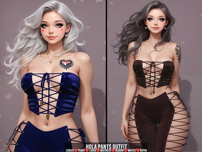 [LECASTLE] Hola Pants Outfit,Legacy,Perky,Maitreya V5.3,LaraX,Reborn,Waifus,Kupra