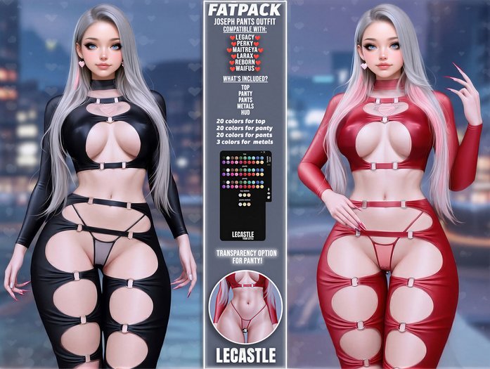 [LECASTLE] Joseph Pants Outfit,Legacy,Perky,LaraX,Maitreya V5.3,Reborn,Waifus