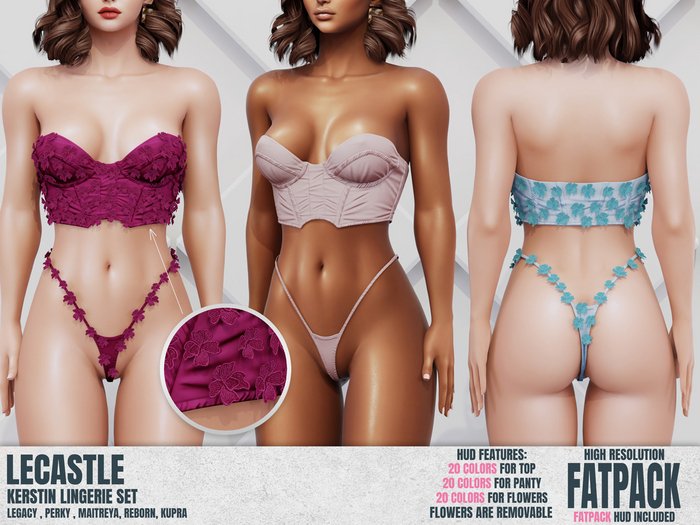 [LECASTLE] Kerstin Lingerie Set - Legacy, Perky, Maitreya, Reborn, Kupra 5592