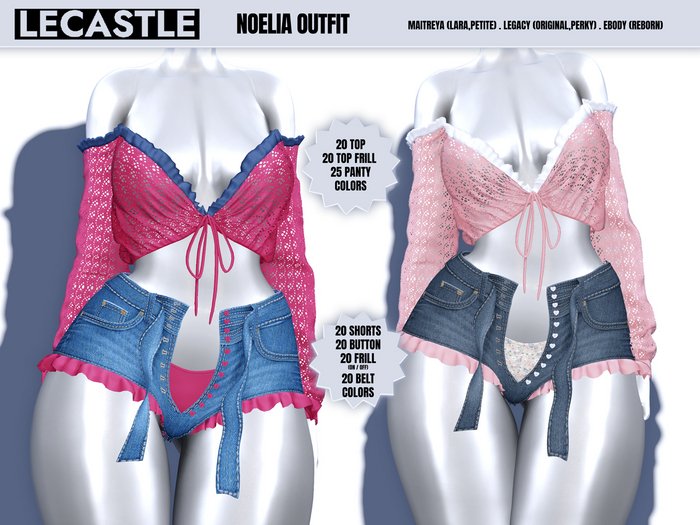 [LECASTLE] Noelia Outfit FATPACK NEW! 2022 7241