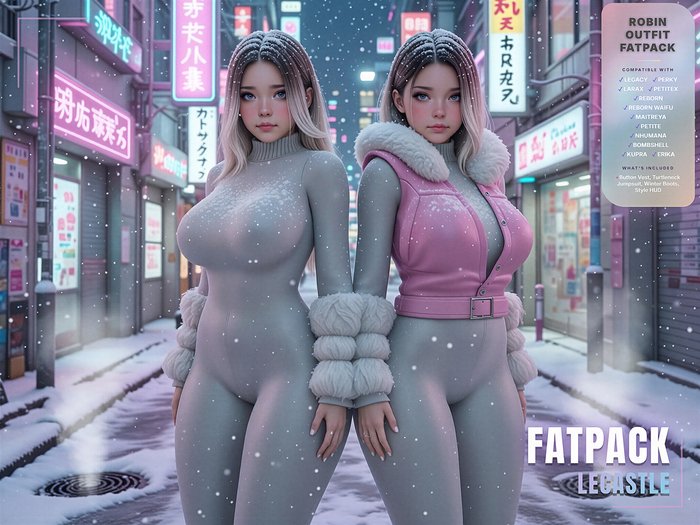 WINTER SPECIAL! - [LECASTLE] Robin Outfit Fatpack • Legacy • Perky • Bombshell • Maitreya • Petite • LaraX • PetiteX • K