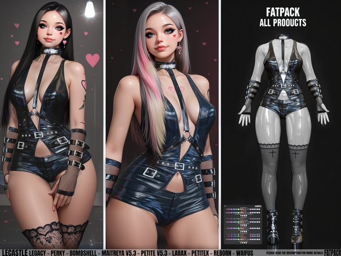 [LECASTLE] Slayer Set *MEGAPACK*,Legacy,Perky,Bombshell,LaraX,PetiteX,Maitreya V5.3,Petite V5.3,Reborn,Waifus