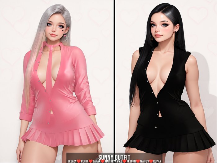 [LECASTLE] Sunny Outfit,Legacy,Perky,Maitreya V5.3,LaraX,Reborn,Waifus,Kupra