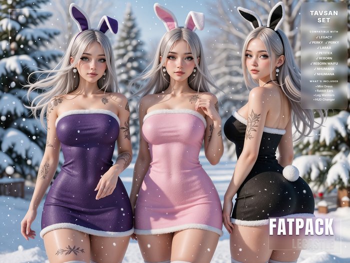 [LECASTLE] Tavsan Set Fatpack • Legacy • Perky • Bombshell • LaraX • PetiteX • GenX • Reborn