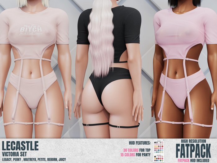 [LECASTLE] Victoria Set - Legacy, Maitreya, Perky, Petite, Reborn, Juicy 8077