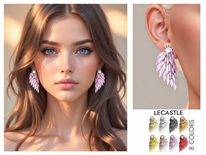 [LECASTLE] Wings Earring