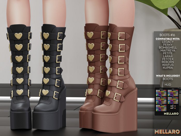 MELLARO - Boots #16, Legacy, LaraX, Reborn, Kupra