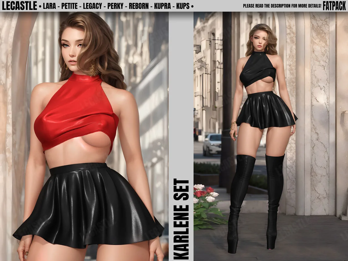 [LECASTLE] Karlene Set FATPACK - Legacy, Perky, Maitreya, Petite, Reborn, Kupra, Kups FATPACK 1163