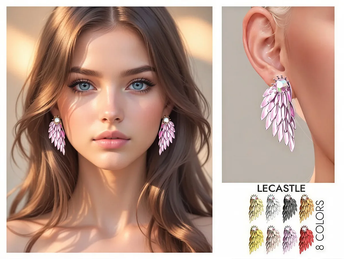 [LECASTLE] Wings Earring
