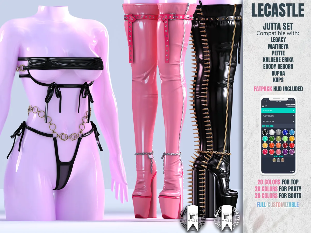 [LECASTLE] Jutta Set - Legacy, Maitreya, Reborn, Kupra, Erika - Maze Requires 4887
