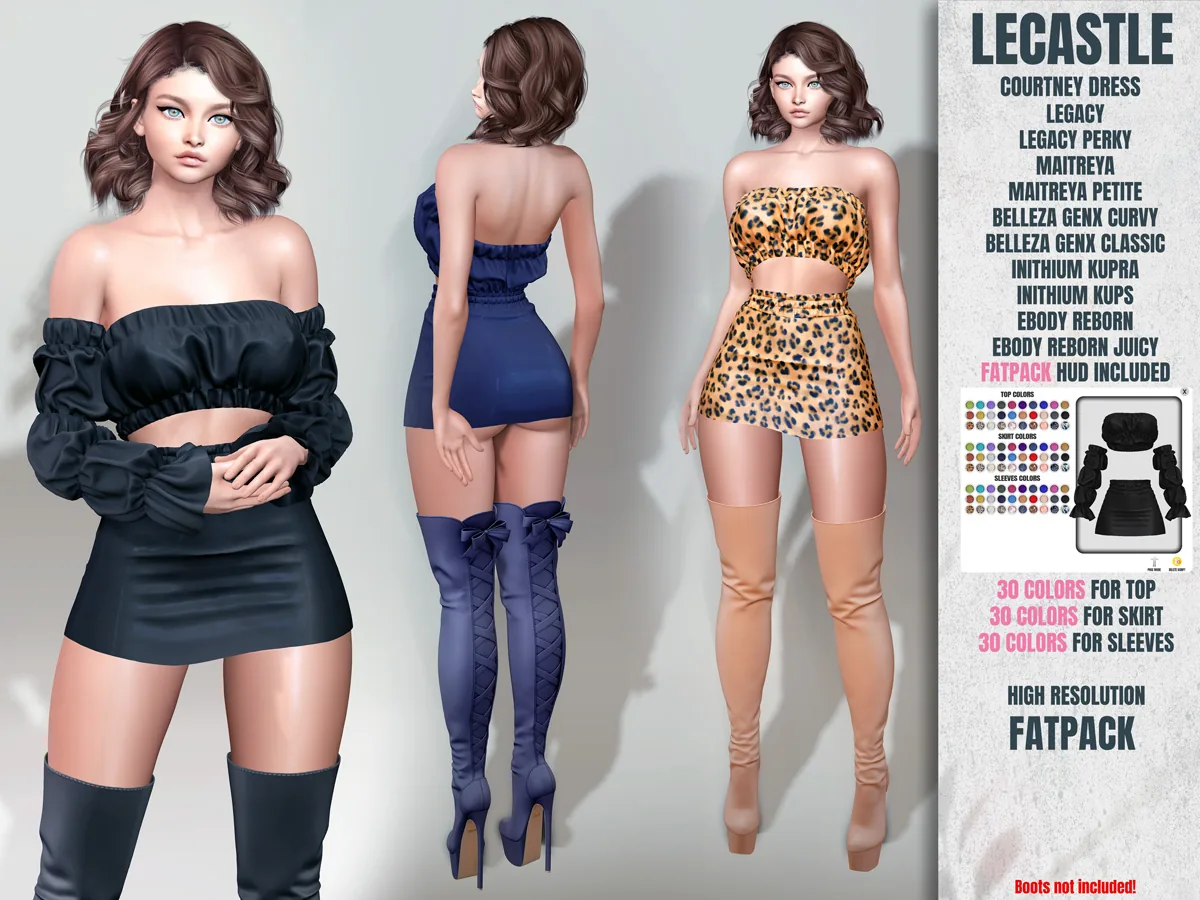 [LECASTLE] Courtney Outfit - Legacy, Maitreya, Petite, Perky, GenX, Classic, Curvy, Kupra, Kups 8853