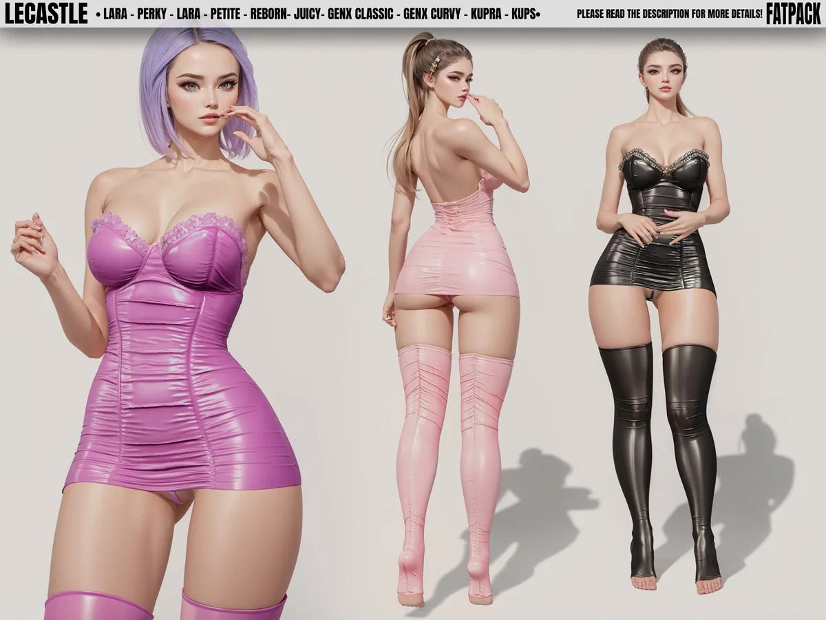 [LECASTLE] Nadja Outfit - Maitreya, Petite, Legacy, Perky, Kupra, Kups, Reborn, GenX, Belleza, Juicy, Curvy 4389