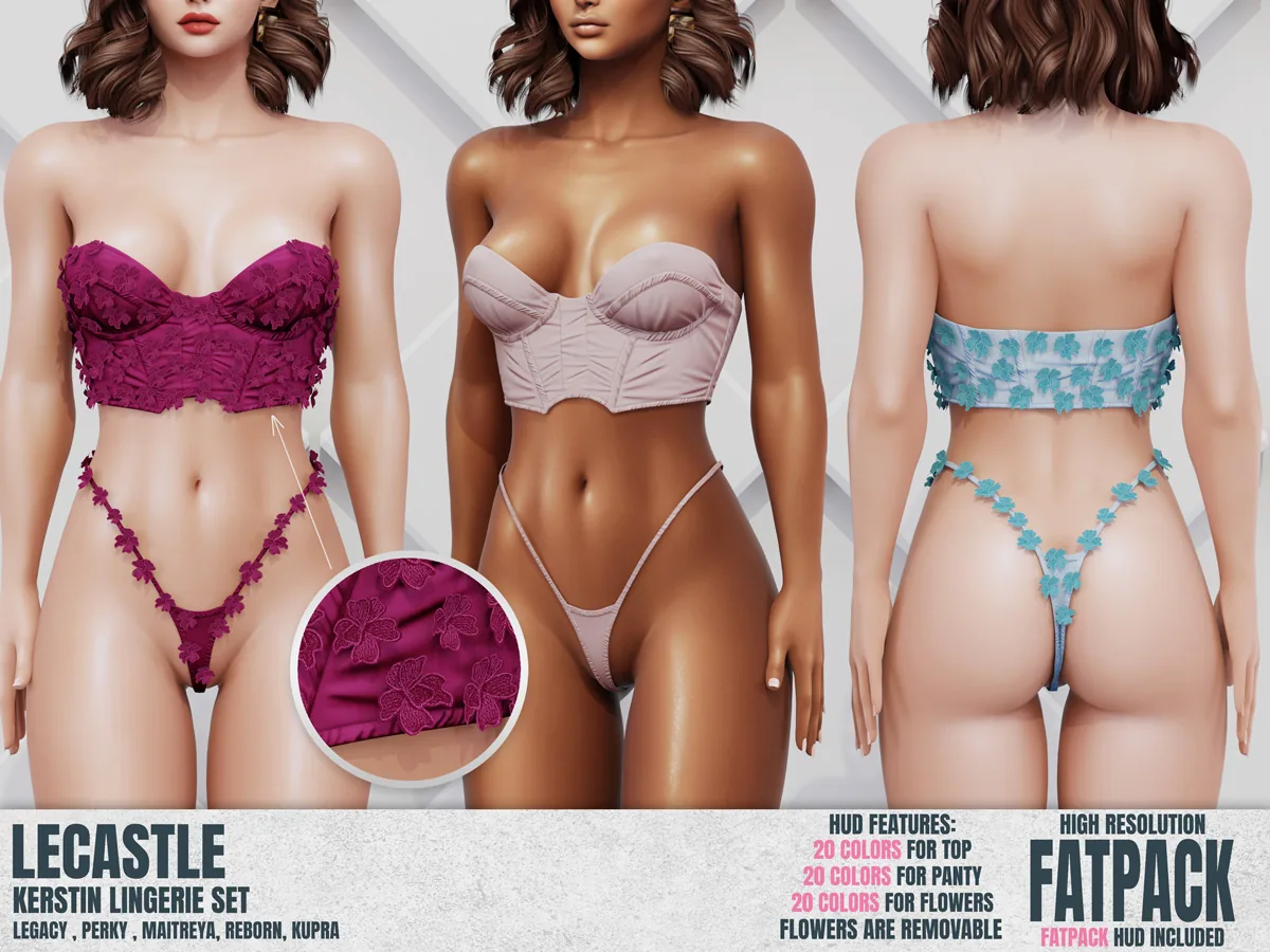 [LECASTLE] Kerstin Lingerie Set - Legacy, Perky, Maitreya, Reborn, Kupra 5592