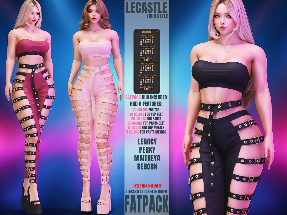 [LECASTLE] Danielle Outfit - Legacy, Perky, Maitreya, Reborn, Juicy 3381