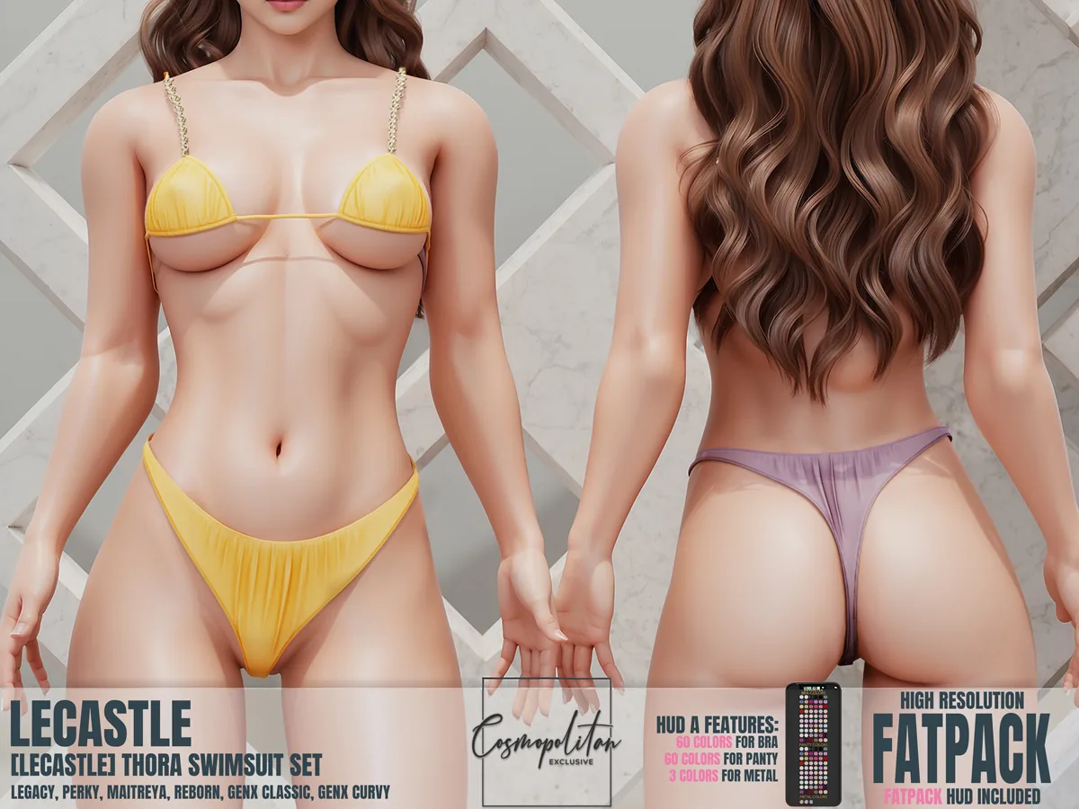[LECASTLE] Thora Swimsuit Set - Legacy, Perky, Lara, Reborn, GenX, Classic, Curvy 5023