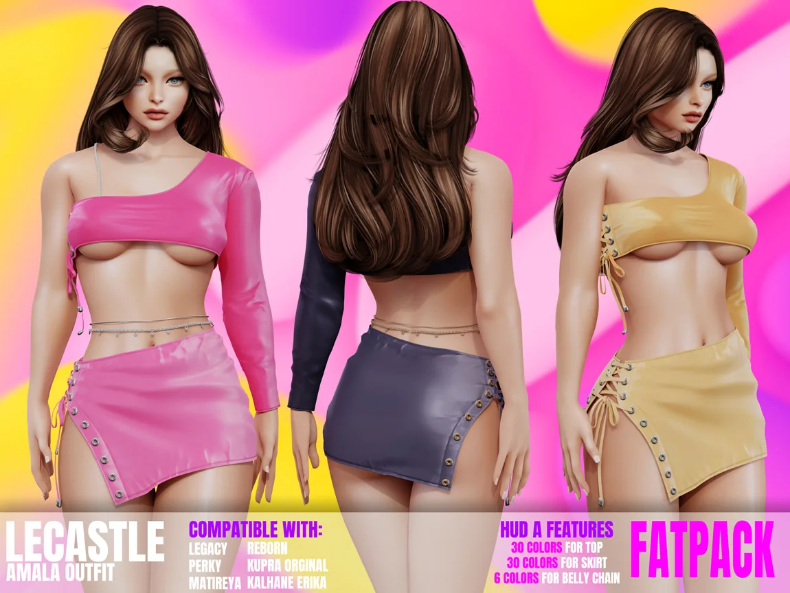 [LECASTLE] Amala Outfit - Legacy, Perky, Maitreya, Kupra, Reborn, Erika 9265