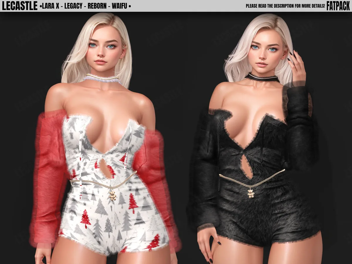 [LECASTLE] Nastya Outfit, Legacy, Perky, Reborn, Waifu, LaraX 3464
