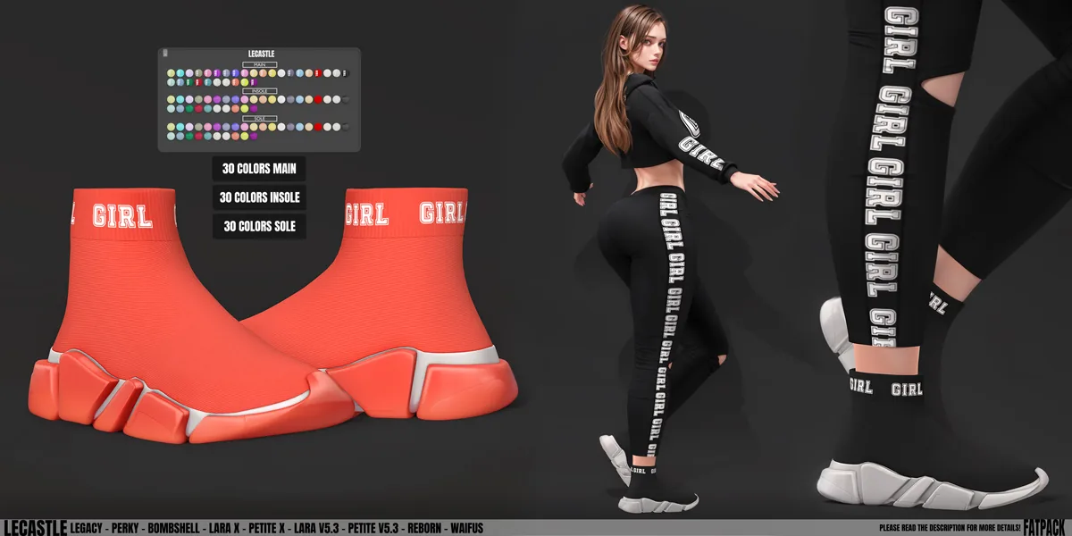 [LECASTLE] Adrian Sneakers, Legacy, LaraX, Maitreya V5.3, Reborn 3851