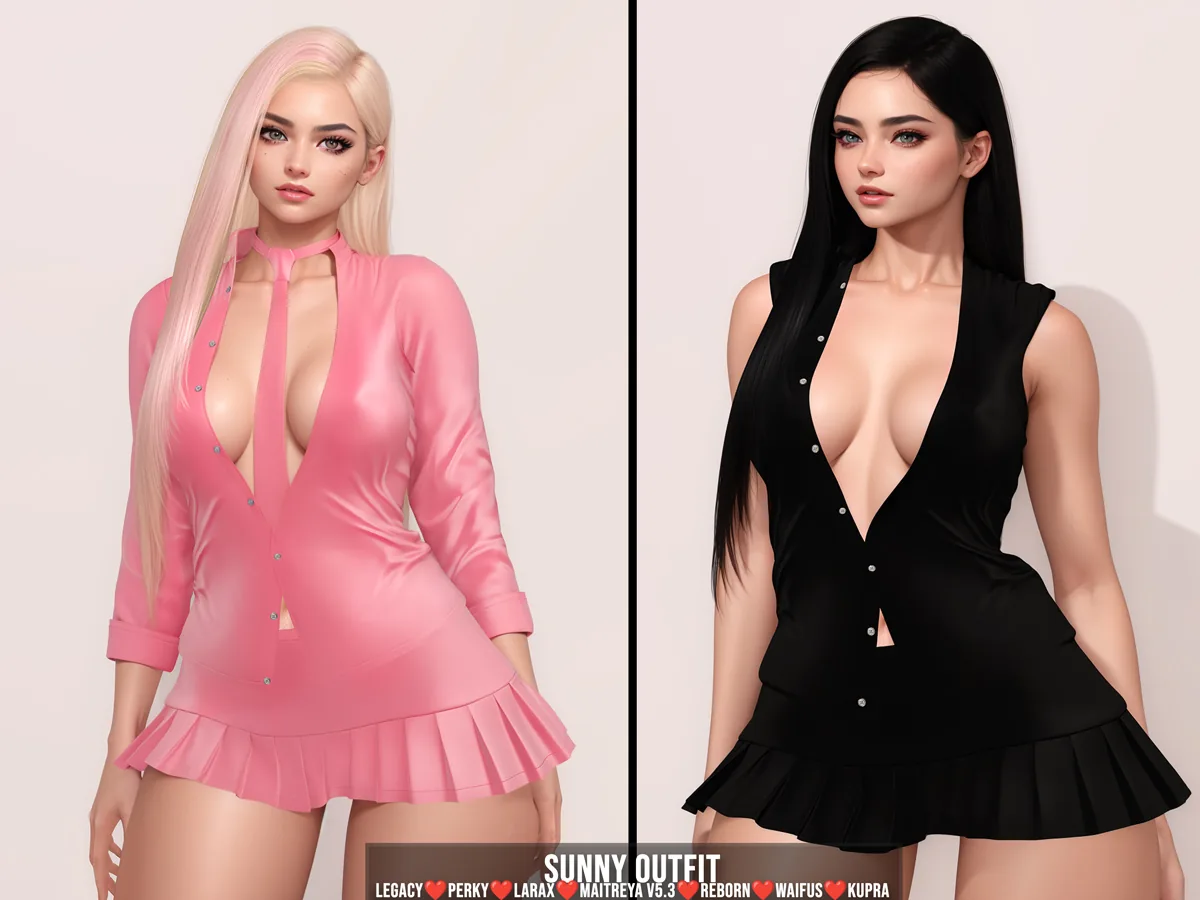 [LECASTLE] Sunny Outfit,Legacy,Perky,Maitreya V5.3,LaraX,Reborn,Waifus,Kupra