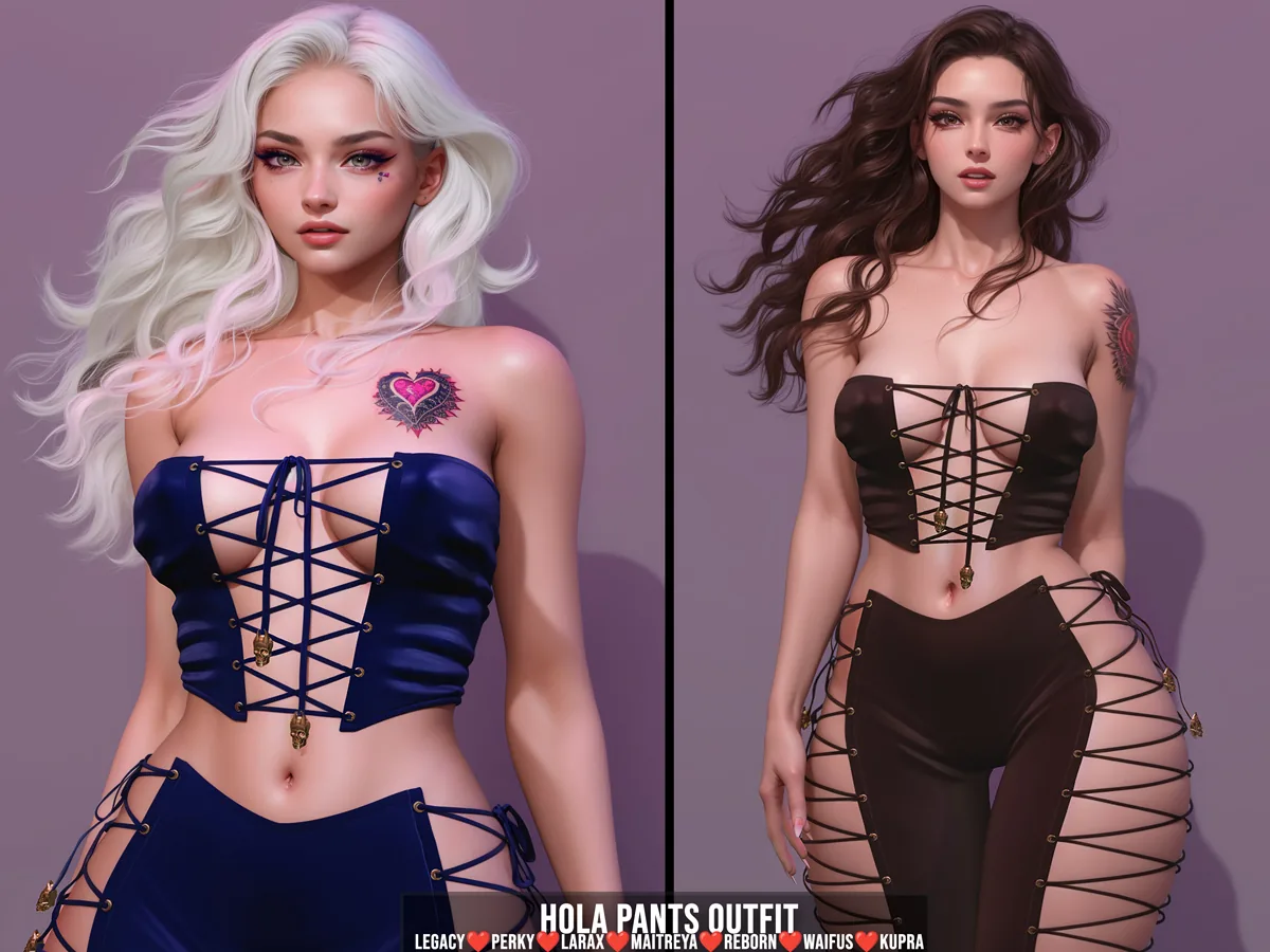 [LECASTLE] Hola Pants Outfit,Legacy,Perky,Maitreya V5.3,LaraX,Reborn,Waifus,Kupra