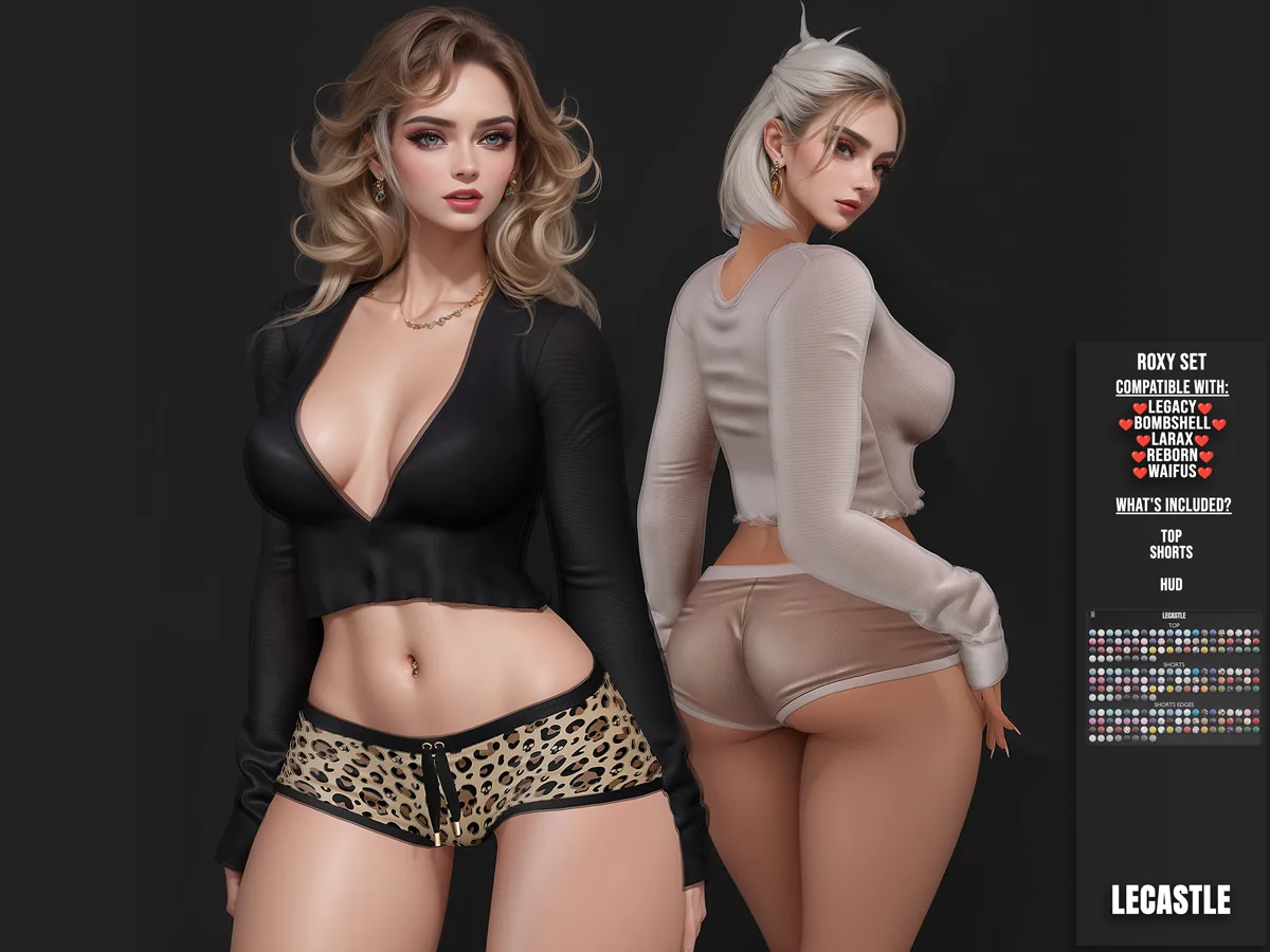 [LECASTLE] Roxy Set,Legacy,Bombshell,LaraX,Reborn,Waifu