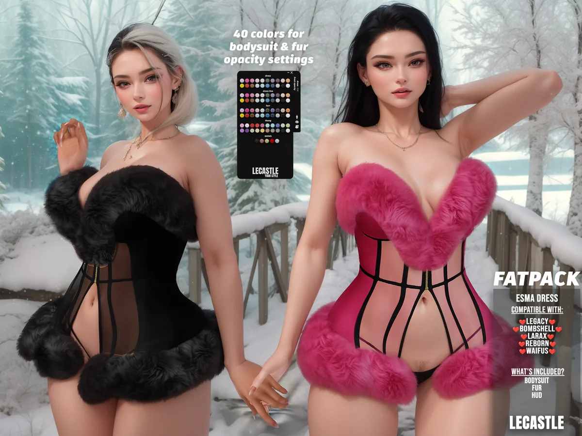 [LECASTLE] Esma Dress,Legacy,Bombshell,LaraX,Reborn,Waifu