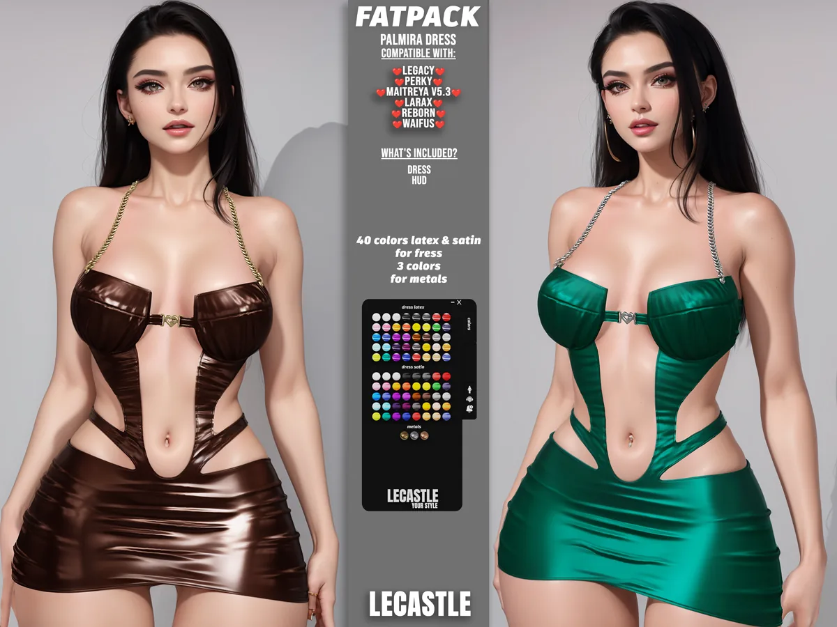 [LECASTLE] Palmira Dress,Legacy,Perky,Maitreya,LaraX,Reborn,Waifu