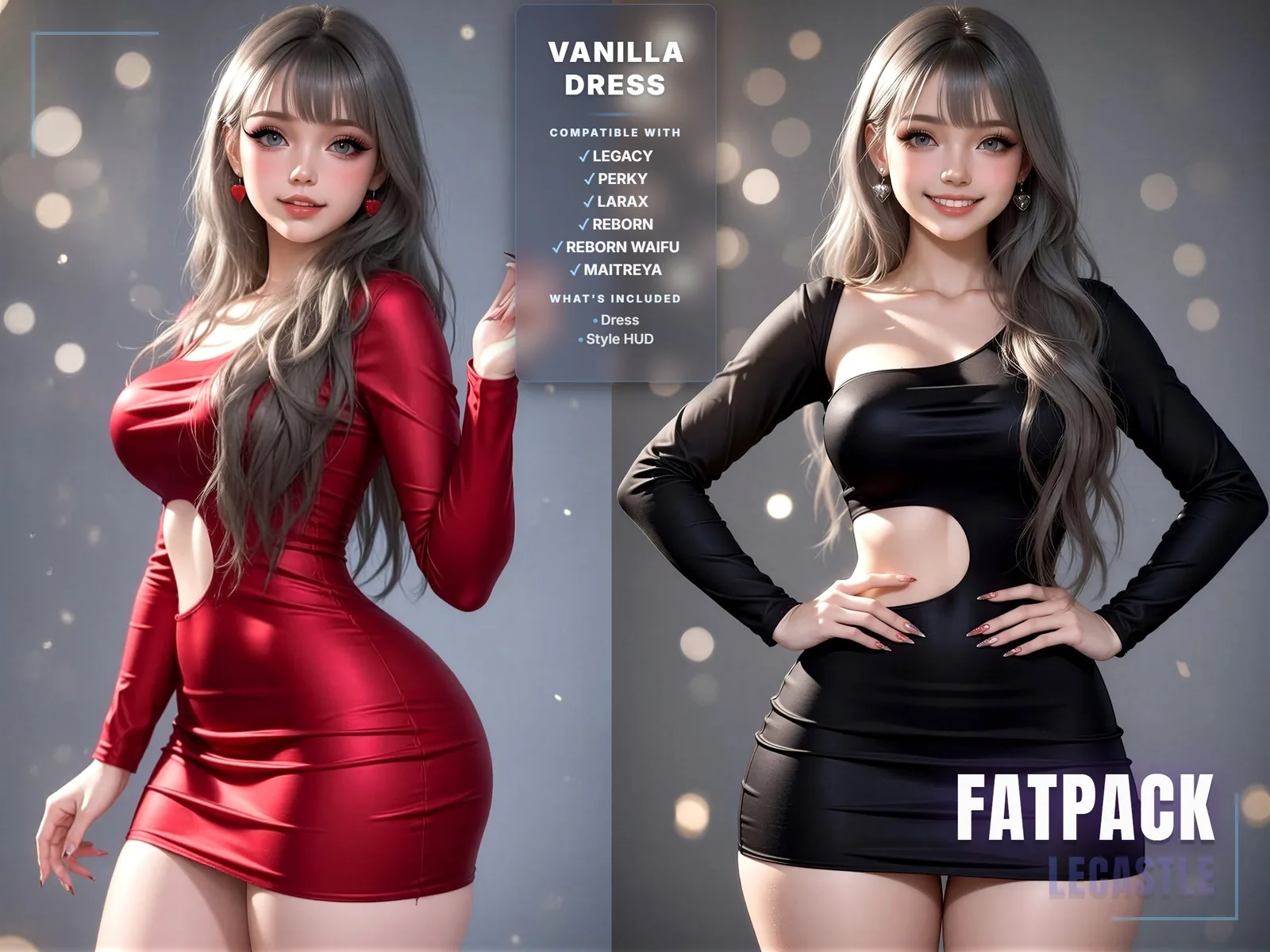 [LECASTLE] Vanilla Dress,Legacy,Perky,LaraX,Maitreya,Reborn,Waifus