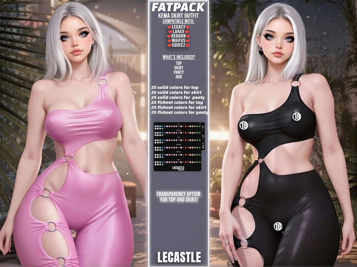 [LECASTLE] Duru Jumpsuit,Legacy,Perky,LaraX,Maitreya,Reborn,Waifus