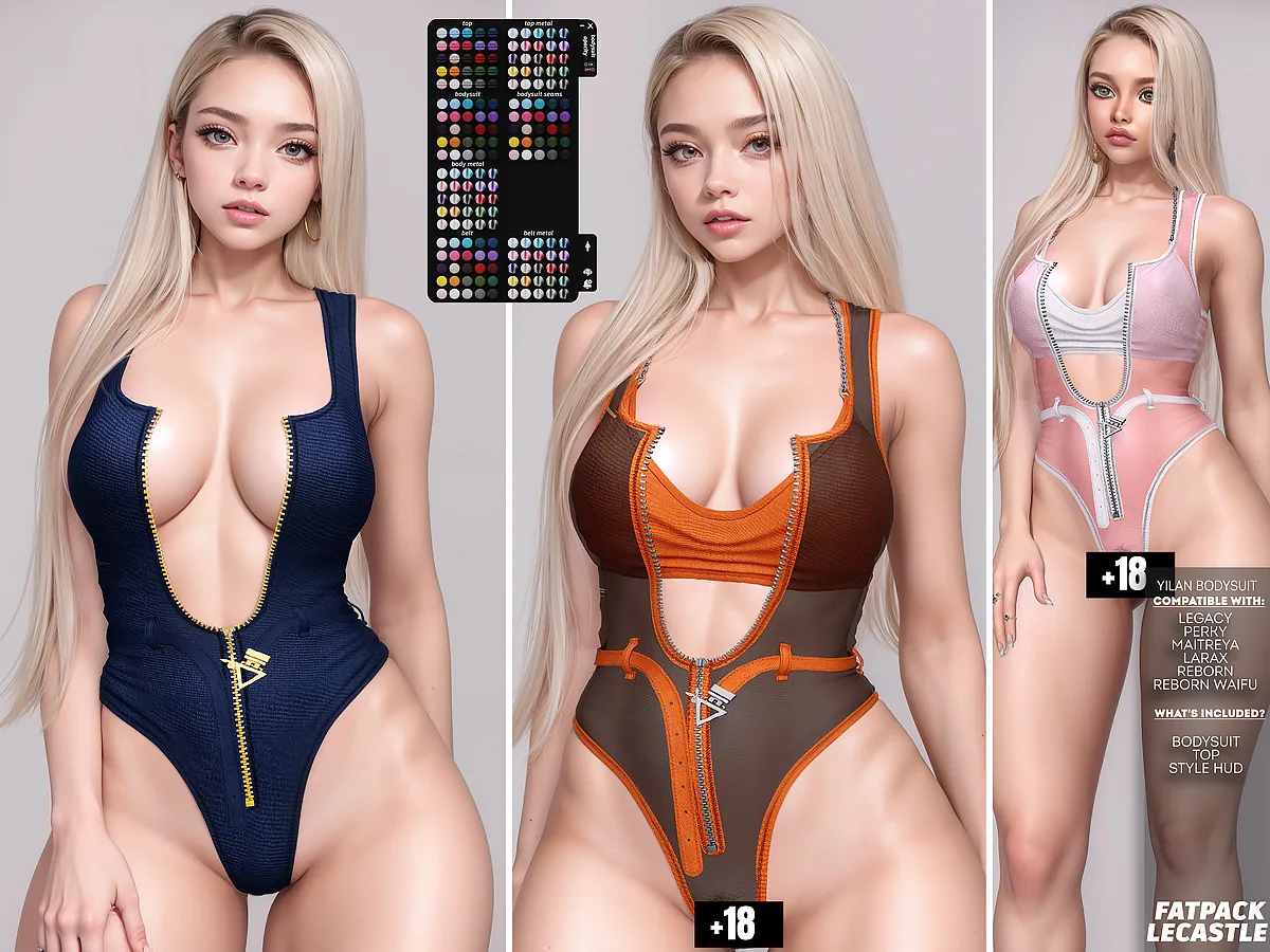 [LECASTLE] Yilan Bodysuit • Bodysuit • Top — Legacy • Perky • Maitreya • LaraX • Reborn • Reborn Waifu