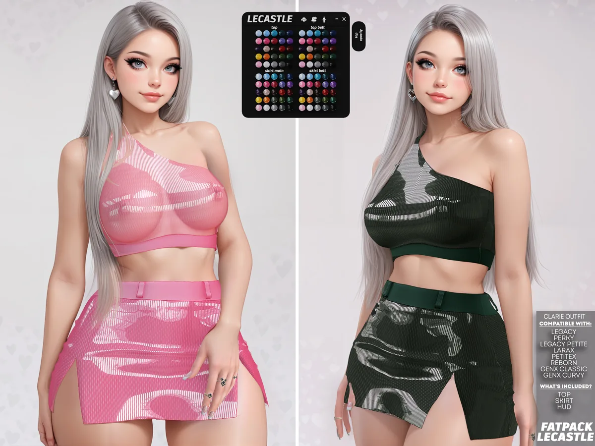 [LECASTLE] Clarie Outfit Fatpack • Legacy • Perky • LegacyPetite • LaraX • Petitex • Reborn • GenX Classic