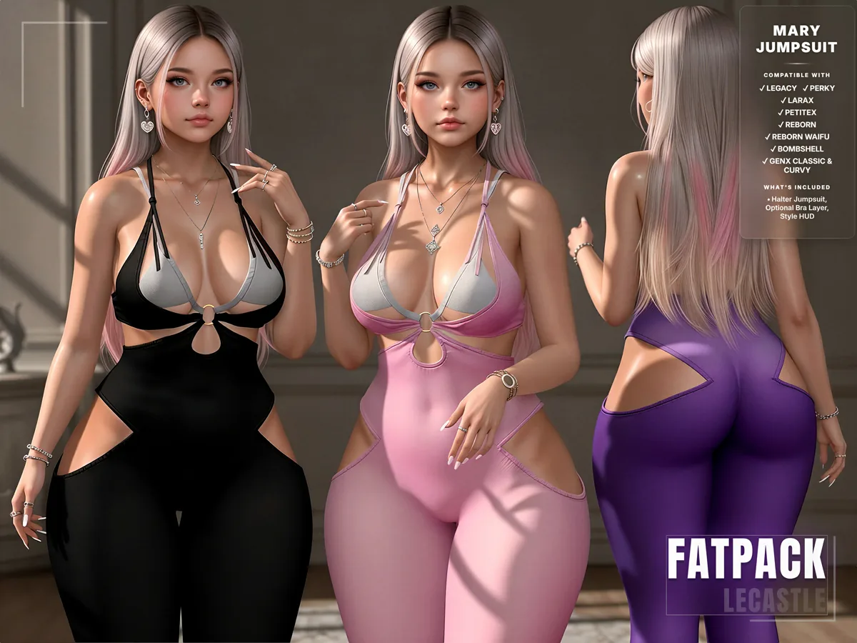 [LECASTLE] Mary Jumpsuit Fatpack • Legacy • Perky • Bombshell • Legacy Petite • LaraX • PetiteX • GenX