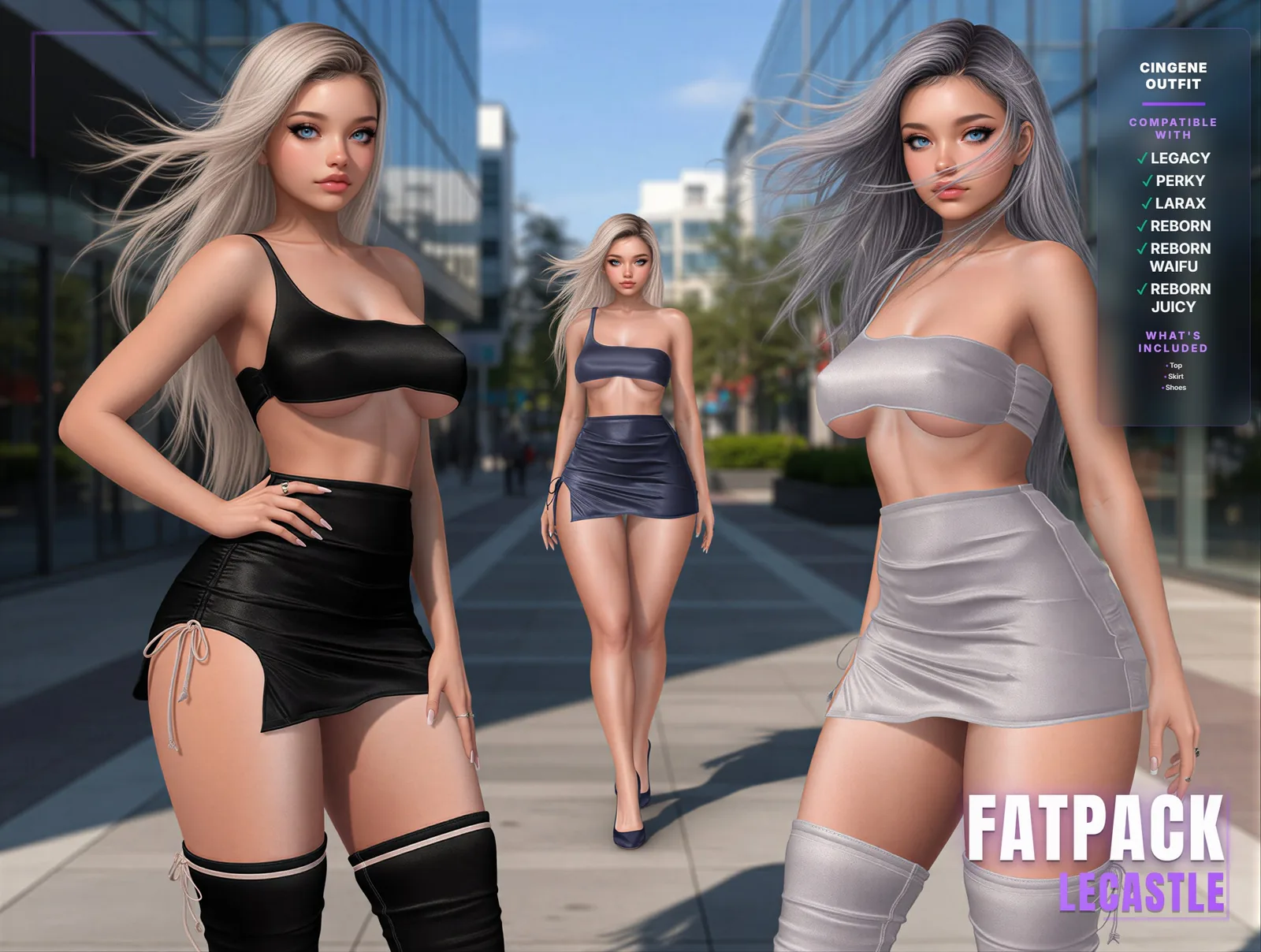 [LECASTLE] Cingene Outfit Fatpack • Legacy • Perky • LaraX • Reborn • Reborn Waifu • Reborn Juicy