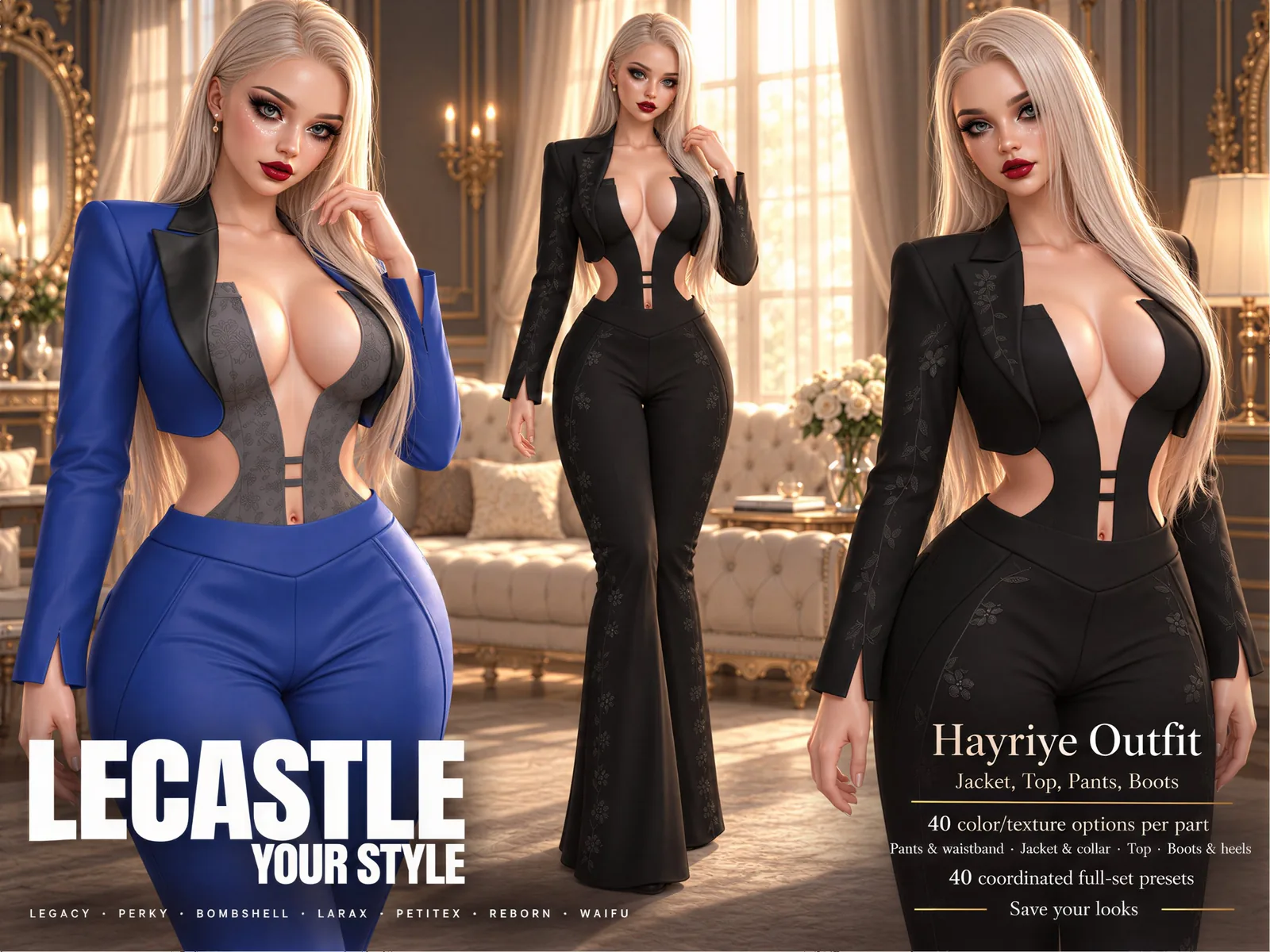 [LECASTLE] Hayriye Outfit Fatpack • Legacy • Perky • LaraX • PetiteX • Reborn • Reborn Waifu